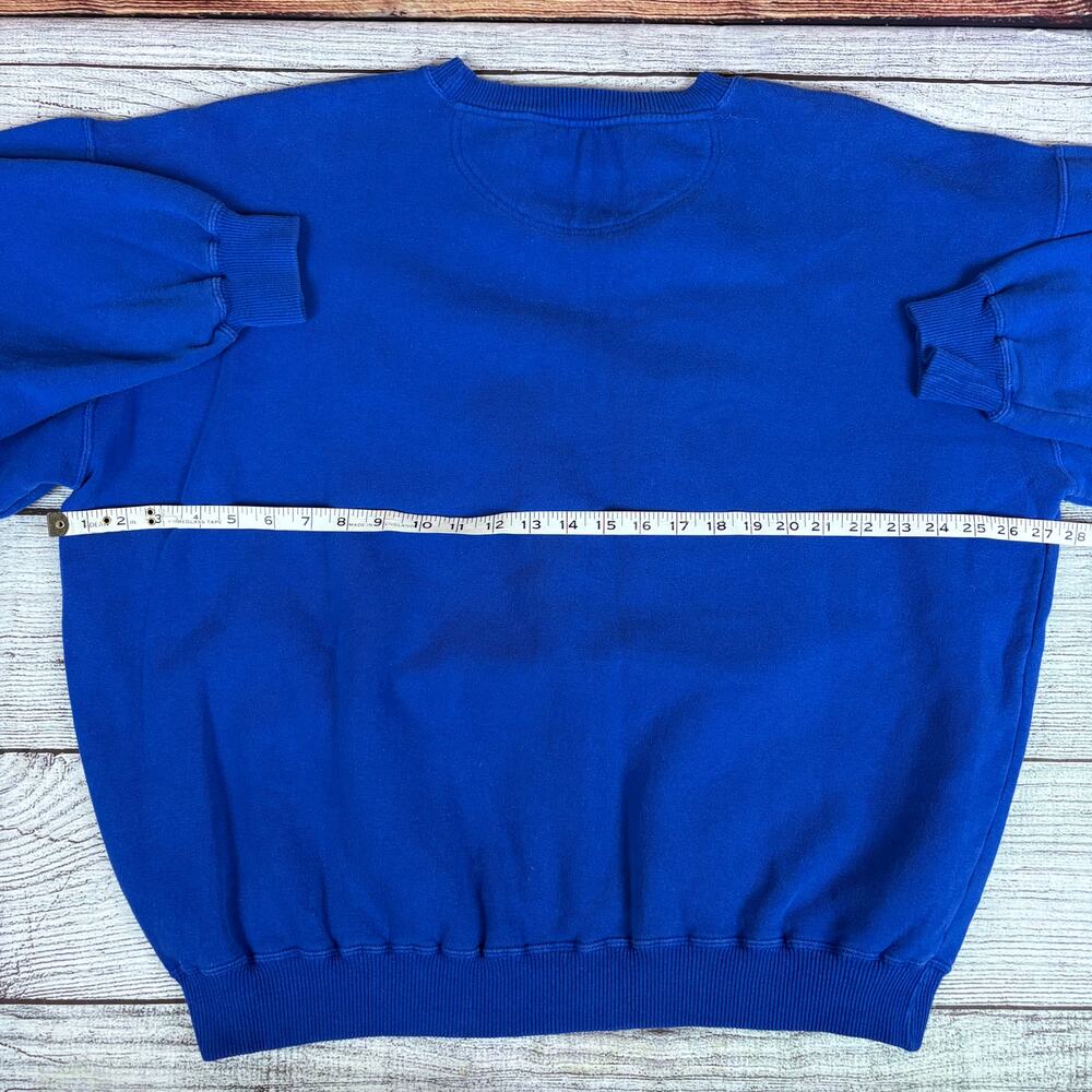 Vintage 1990s University of Kansas Jayhawks Embroidered Crewneck - Picture 5 of 8
